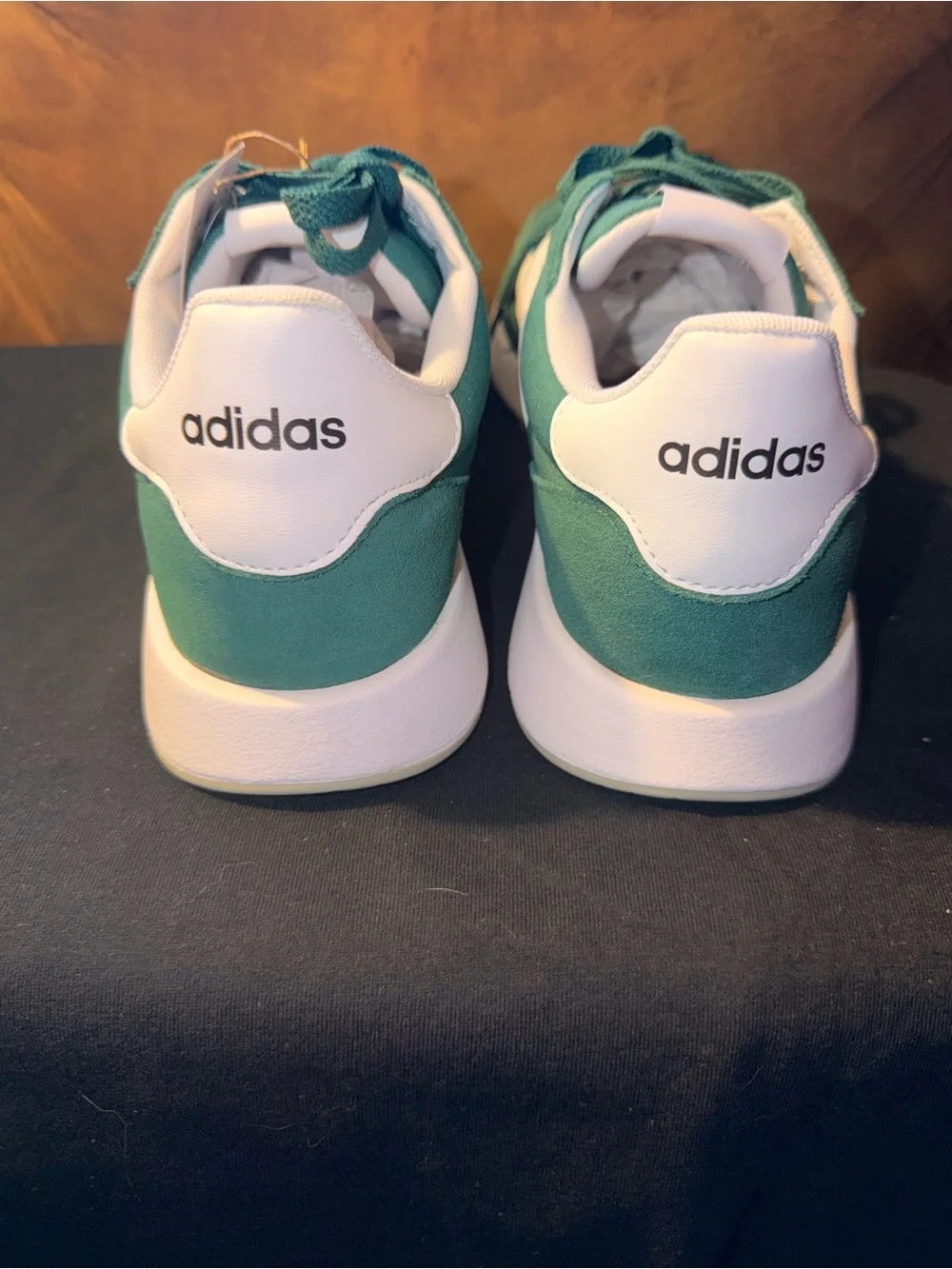 Adidas Run 60s 2.0 Casual Sneakers, Green With White Stripes, 9.5m/10.5w, NWT